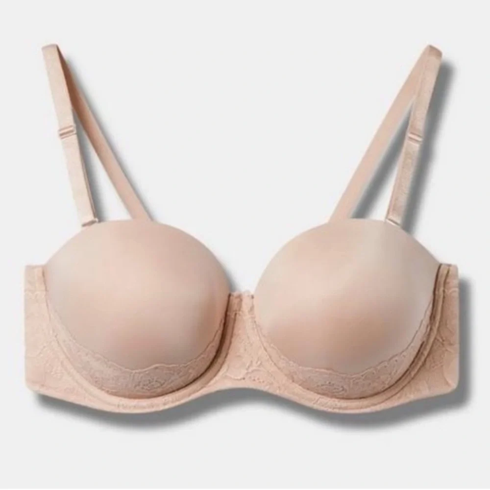 Torrid Lace Nude Pushup Bra Multiway Size 42D
